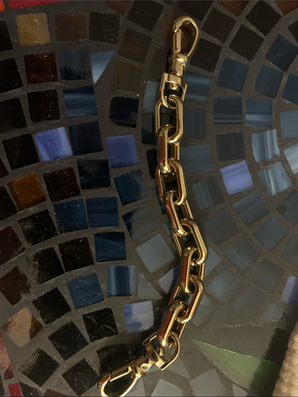 NWT - Bandolier Gold Astrid Wristlet Chain Strap